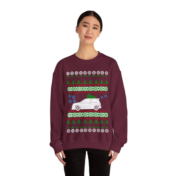 Nissan Pulsar Sunny GTI-R Ugly Christmas Sweater Sweatshirt for customers in EUROPE ONLY---This shirt prints and ships from with Europe