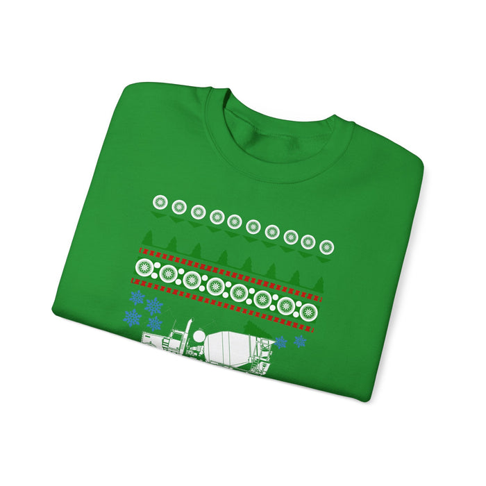 Cement Mixer Truck Ugly Christmas Sweater For Canadian Customers ONLY---Prints and ships from within Canada--more colors