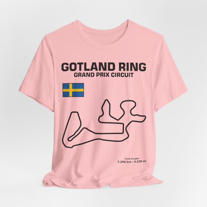 Gotland Grand Prix Circuit Track Outline T-Shirt