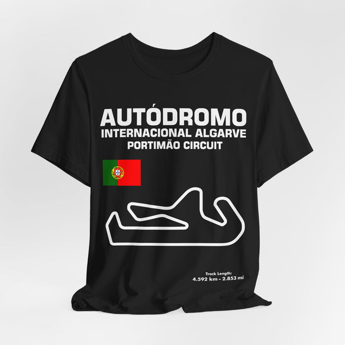 Portimao Track Outline T-shirt for UK customers only---prints and ships from within the UK