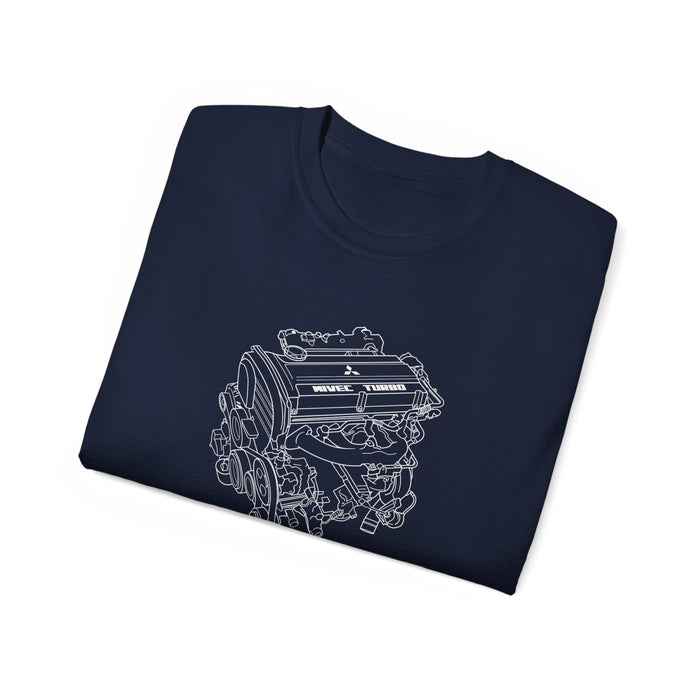 Engine Blueprint Series 4G63 Mivec t-shirt (for Canadian customers only--this item prints and ships from within Canada)