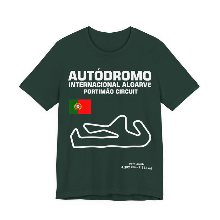 Portimao Track Outline T-shirt for UK customers only---prints and ships from within the UK