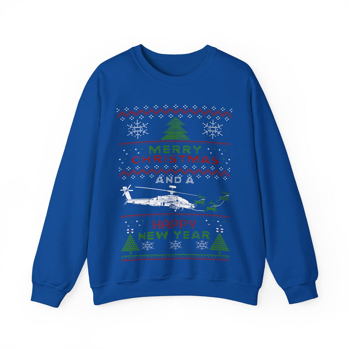 Apache helicopter merry christmas sweater UK customers ONLY (prints and ships from within the UK)