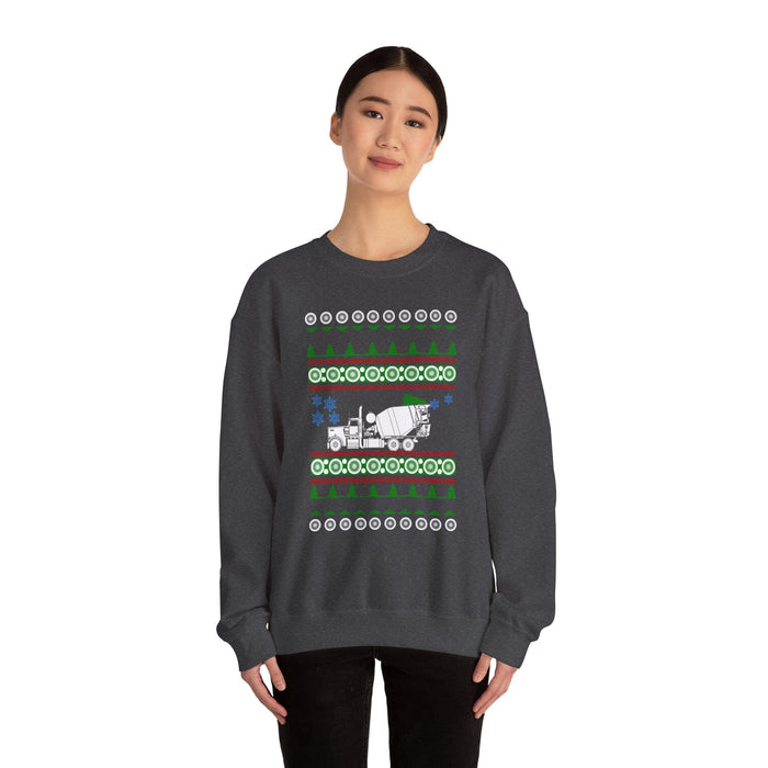 Cement Mixer Truck Ugly Christmas Sweater For Canadian Customers ONLY---Prints and ships from within Canada--more colors