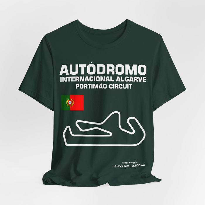 Portimao Track Outline T-shirt for UK customers only---prints and ships from within the UK