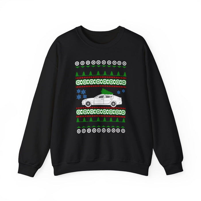 Korean Car like a Stinger Ugly Christmas Sweater Jumper for Customers residing in the UK ONLY--This item will print and ship from within the UK
