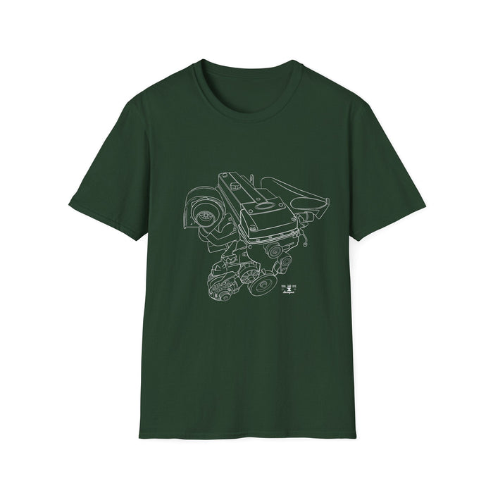 Barra Engine Outline T-shirt for Australian and New Zealand Customers ONLY---This shirts prints and ships from Australia