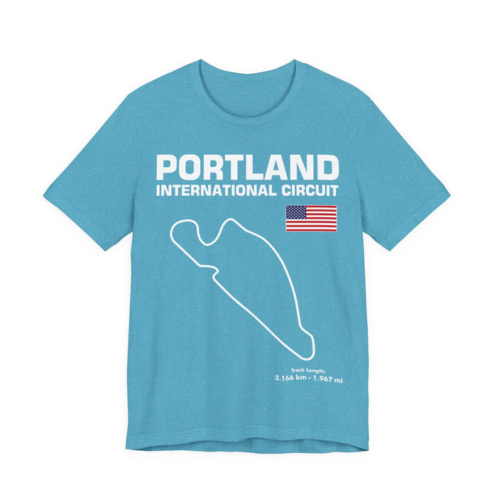 Portland International Circuit Track Outline T-shirt