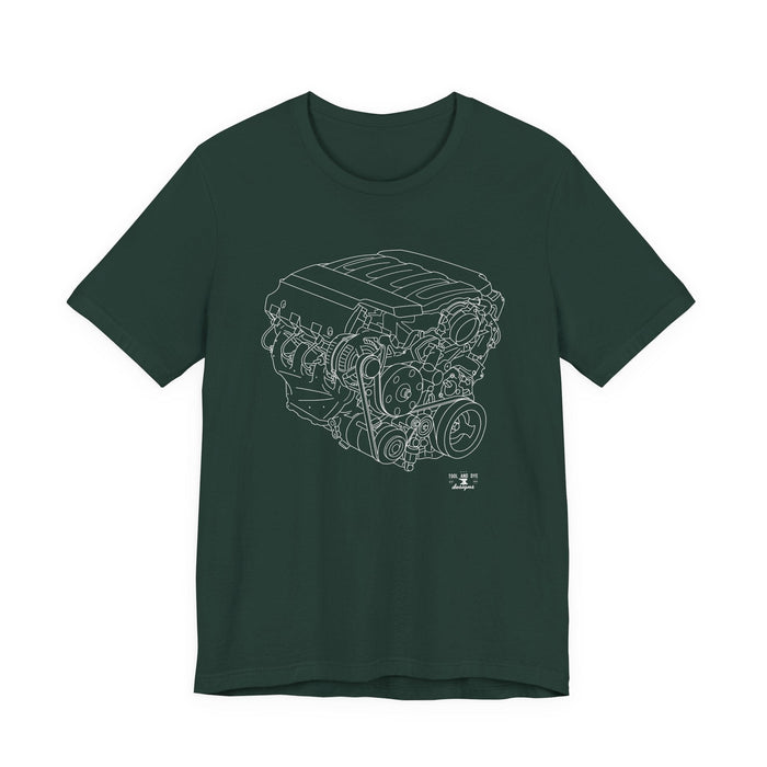 V8 Engine Outline T-Shirt — LT1 V8 Tee--for customers in Australia or New Zealand ONLY---Prints and ships from Australia