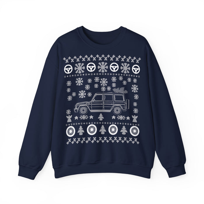 Mercedes G-wagon G-500 Ugly Christmas Sweater Sweatshirt for European customers ONLY (prints and ships from Germany)