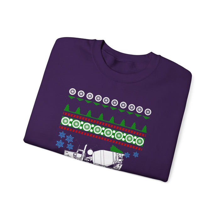 Cement Mixer Truck Ugly Christmas Sweater For Canadian Customers ONLY---Prints and ships from within Canada--more colors