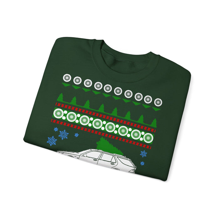 Saab 9-5 Wagon Ugly Christmas Sweater Sweatshirt for European Customers ONLY---This item prints and ships from within Europe