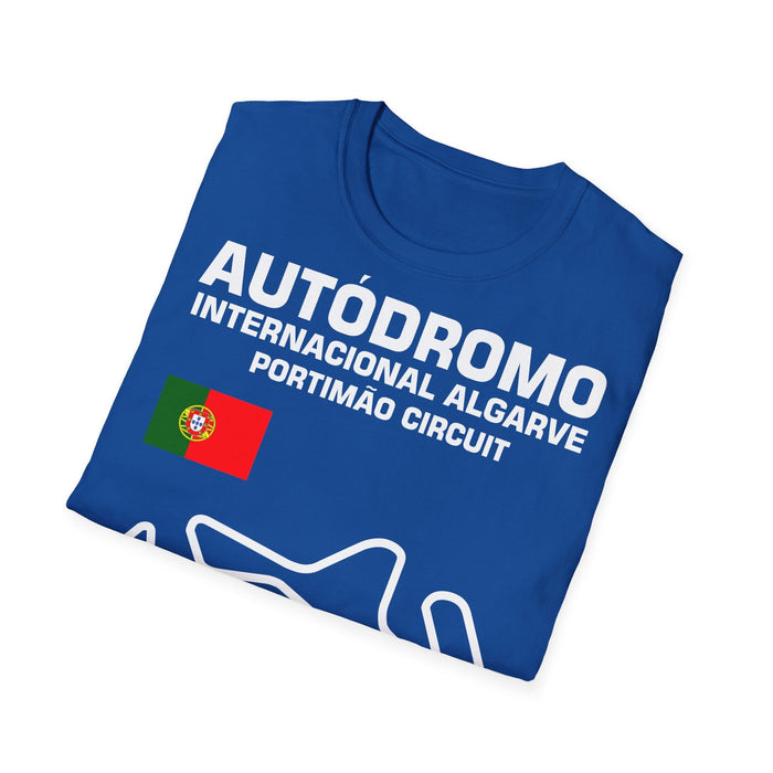 Track Outline Autodromo Internacional Algarve Portimao T-shirt for European Customers ONLY--Prints and ships from within Europe