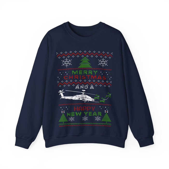 Apache helicopter merry christmas sweater UK customers ONLY (prints and ships from within the UK)