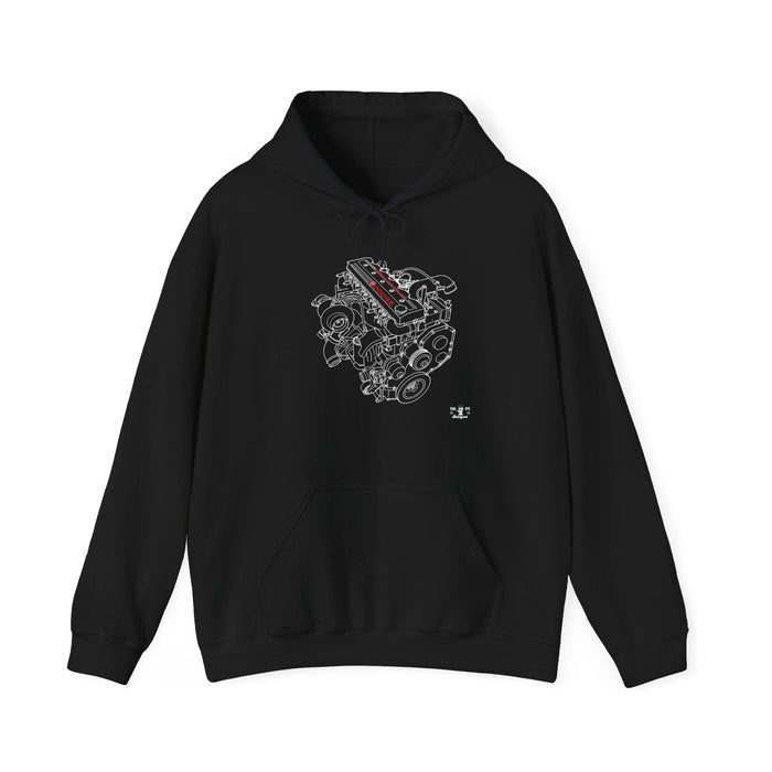 Turbo Diesel Engine Blueprint 5.9L 24 Valve Hoodie for Canadian Customers ONLY---Item prints and ships from within Canada