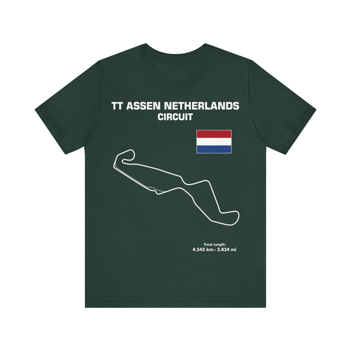 TT Circuit Assen Track Outline for UK customers ONLY---Item prints and ships from within the UK