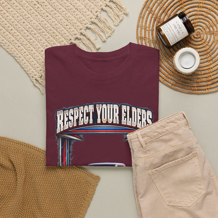 Respect Your Elders Square Body Truck Tee C10 C-10 1972 Cheyenne 4X4