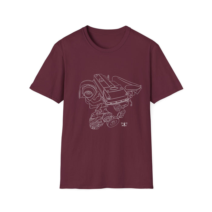 Barra Engine Outline T-shirt for Australian and New Zealand Customers ONLY---This shirts prints and ships from Australia
