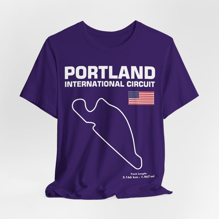 Portland International Circuit Track Outline T-shirt