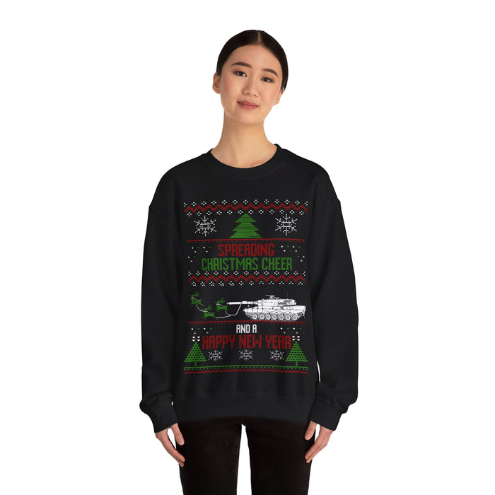 Military Tank Leopard 2 Ugly Christmas Sweater Jumper for European Customers Only (prints and ships from within Europe)