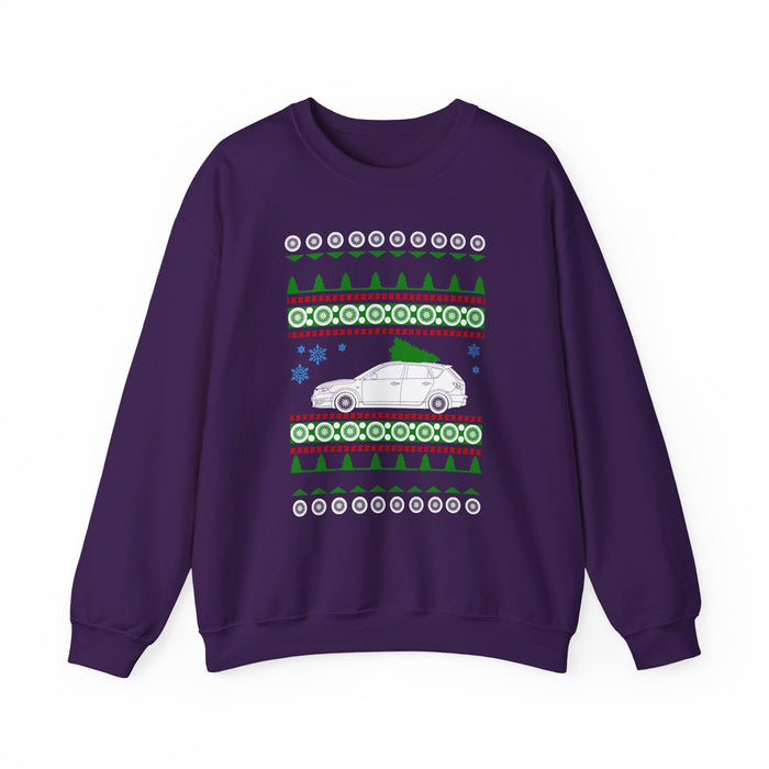 2007 MazdaSpeed 3 Ugly Christmas Sweater for Canadian Customers ONLY--Prints and ships from within Canada