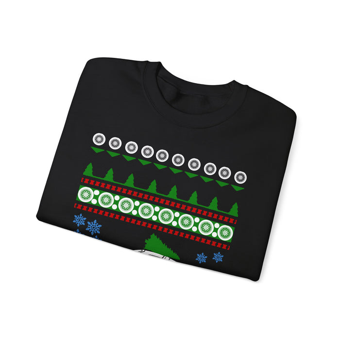 Car similar to a Toyota Sera Ugly Christmas Sweater Jumper for UK customers ONLY---Prints and ships from within the UK