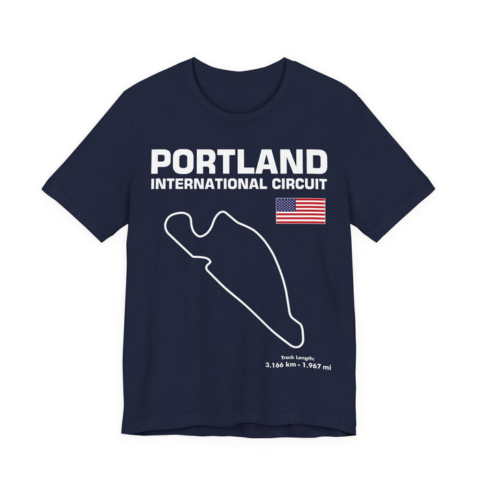 Portland International Circuit Track Outline T-shirt
