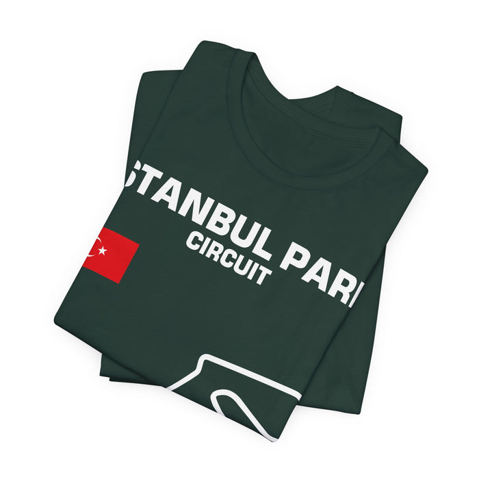 Istanbul Track Outline T-shirt for UK customers ONLY---prints and ships from within the UK