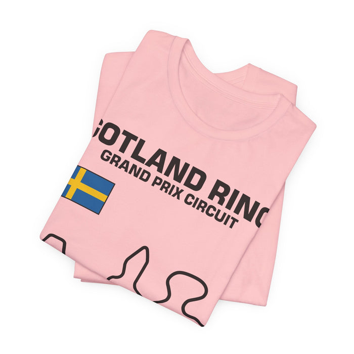 Gotland Grand Prix Circuit Track Outline T-Shirt