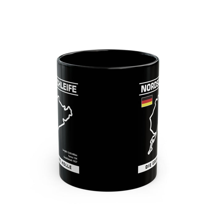 Nordschleife Track Outline Mug 11 or 15 ounce Die Grune Holle