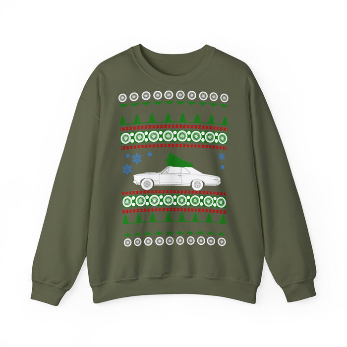Pontiac GTO Ugly Christmas Sweater Sweatshirt for European Customers ONLY--Item prints and shipped from Germany