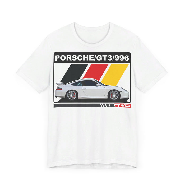 996 GT3 German Flag Stripes t-shirt for European customers only (prints and ships from within Germany)