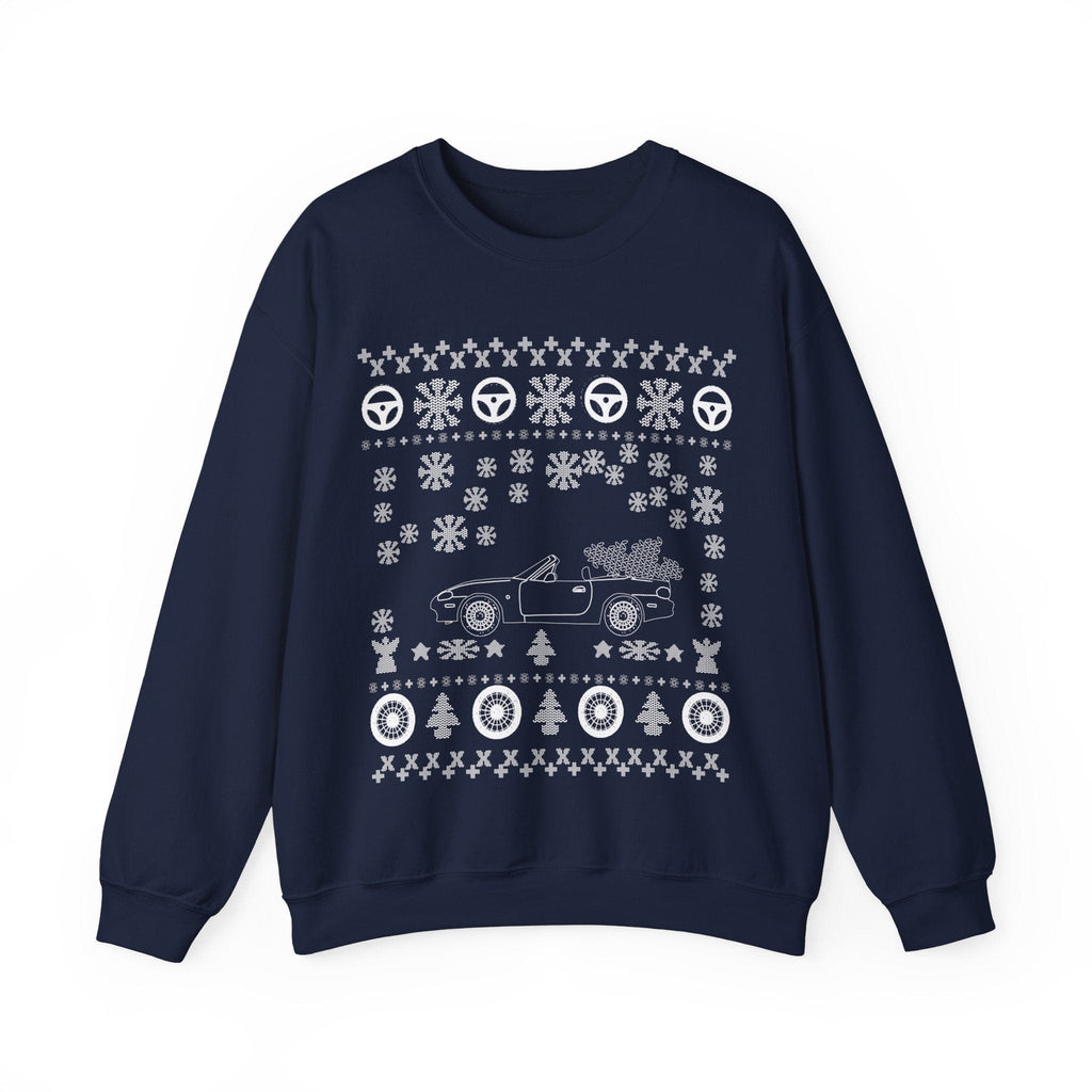 Mazda Miata NB 2nd Gen Version 2 V2 Ugly Christmas Sweater Sweatshirt Jumper Canadian Customers ONLY--Prints and ships from within Canada