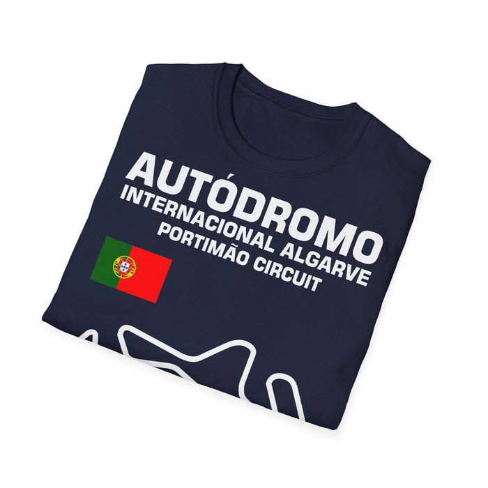 Track Outline Autodromo Internacional Algarve Portimao T-shirt for European Customers ONLY--Prints and ships from within Europe
