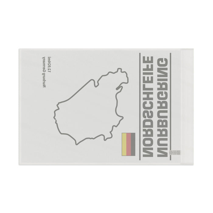 Nurburgring Nordschleife Flag White with Black Design ----3 sizes