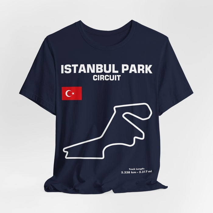 Istanbul Track Outline T-shirt for UK customers ONLY---prints and ships from within the UK