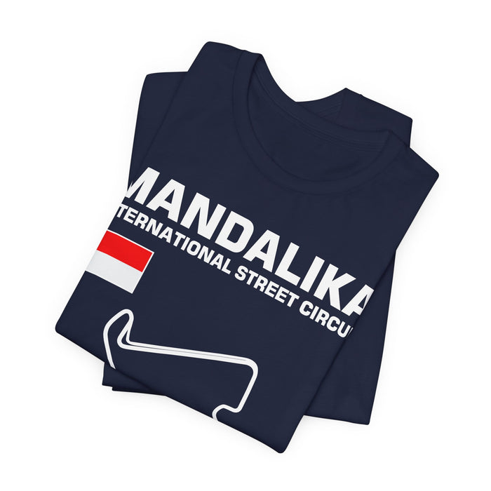 Mandalika International Street Circuit Track Outline T-shirt for European Customers ONLY-- this item prints and ships from within Europe