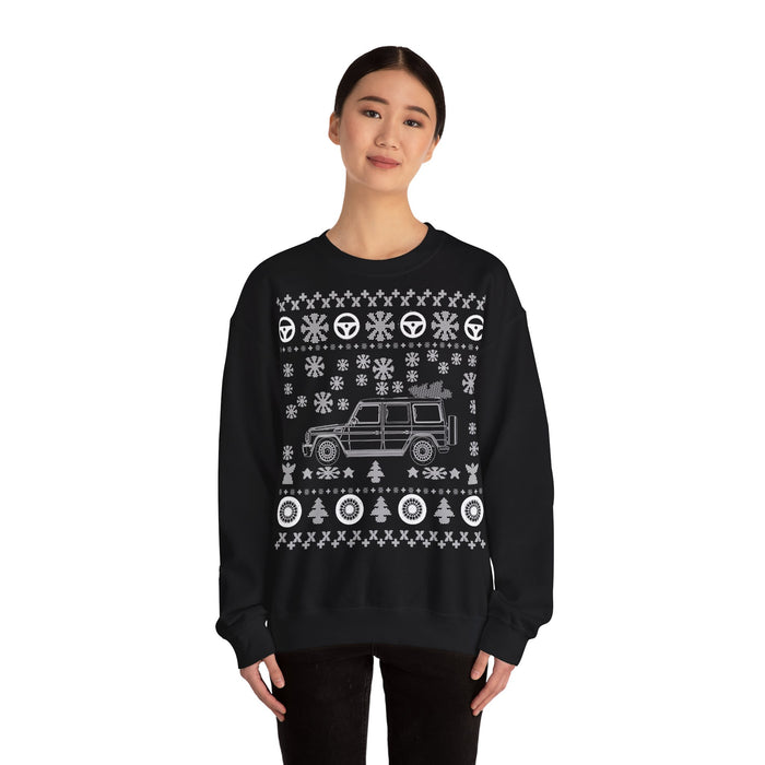 Mercedes G-wagon G-500 Ugly Christmas Sweater Sweatshirt for European customers ONLY (prints and ships from Germany)