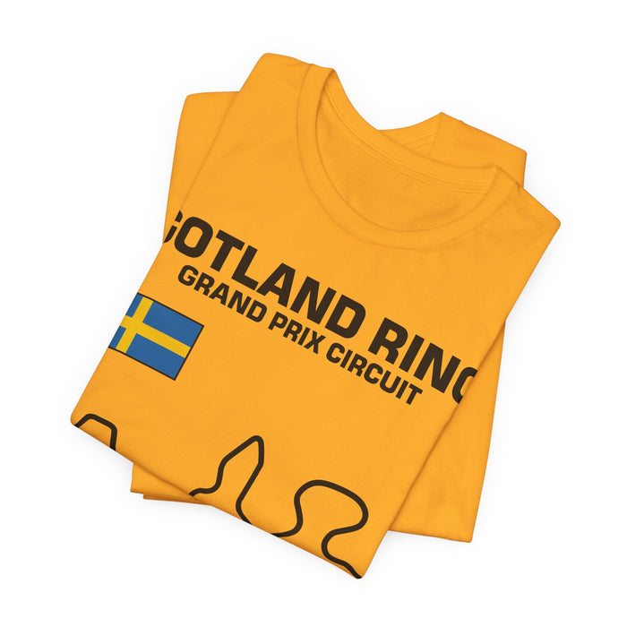 Gotland Grand Prix Circuit Track Outline T-Shirt
