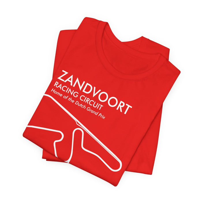 Zandvoort Circuit Outline Tee — Race Track Map T-Shirt -- For UK Customers ONLY--Prints and ships from within the UK