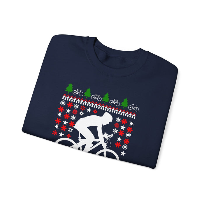 Mountain Biking Ugly Christmas Sweater Sweatshirt for Customers in Canada ONLY---This prints and ships from within Canada