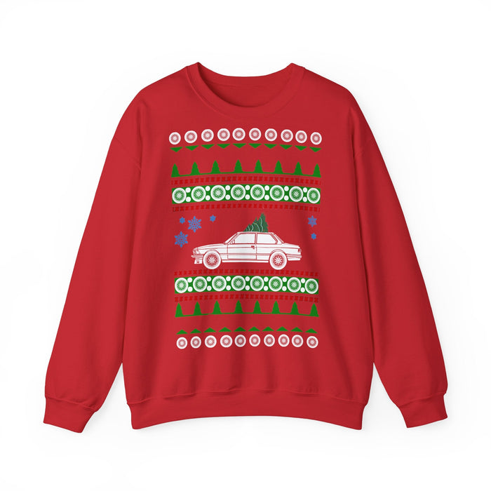 BMW E21 320i Ugly Christmas Sweater Sweatshirt jumper European Customers only--prints and ships from within Germany