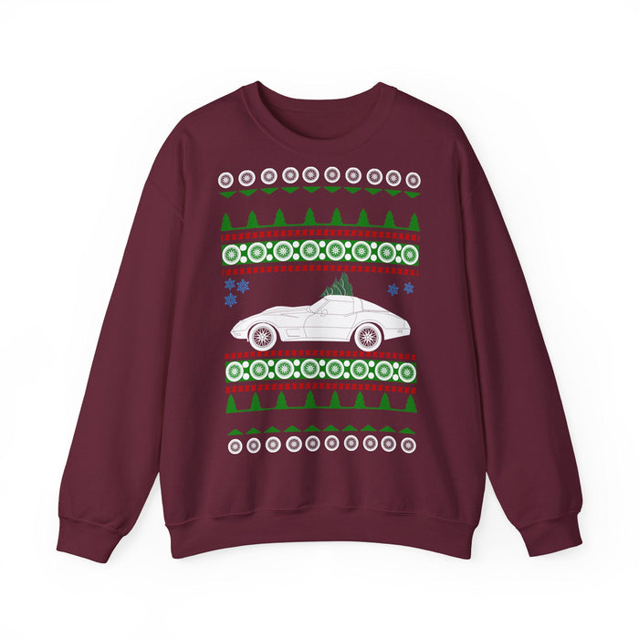 Corvette C3 Ugly Christmas Sweater for European Customers ONLY---Item prints and ships from within Germany