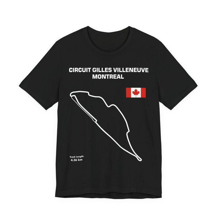 Circuit Gilles Villeneuve Montreal Race Track Outline for European Customers ONLY--Prints and ships from within Europe
