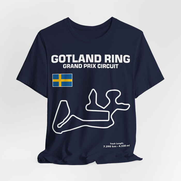 Gotland Ring Sweden Circuit Track Outline for Australian and NZ customers only---this prints and ships from Australia