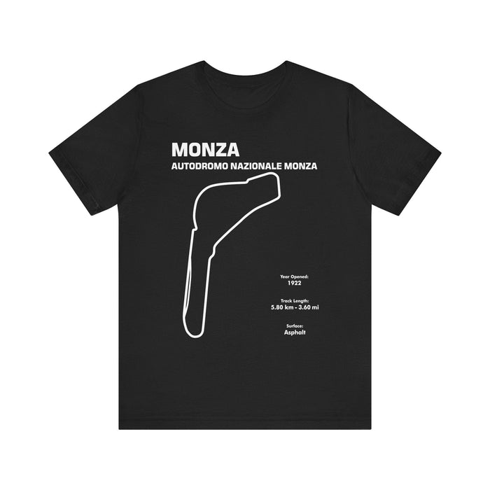 Monza Autodromo Nazionale Track Outline T-shirt for Customers Residing in CANADA ONLY---This particular shirt prints and ships from within Canada