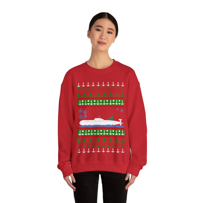 Military Russian Submarine Boat Ugly Christmas Sweater Sweatshirt for UK customers ONLY---Prints and ships from with the UK