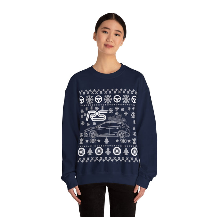 Focus RS 2018+ Ugly christmas Sweater for UK customers ONLY---Prints and ships from within the UK