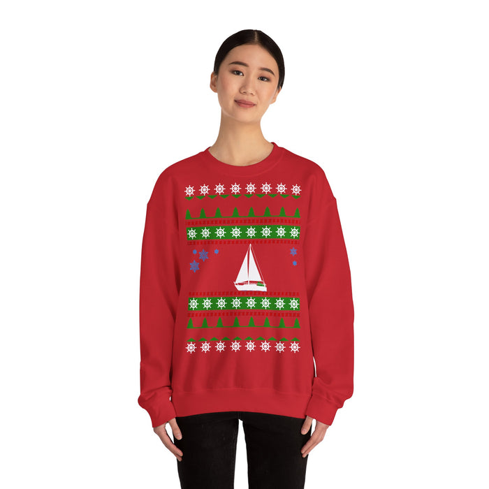 Sail Boat ugly christmas sweater jumper for European Customers ONLY (prints and ships from Germany)