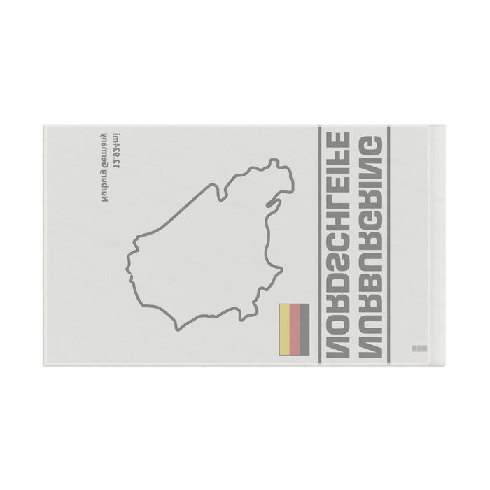 Nurburgring Nordschleife Flag White with Black Design ----3 sizes